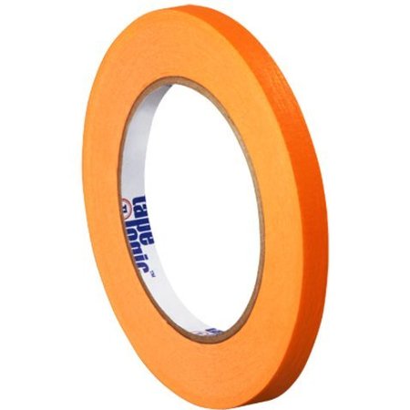 TAPE LOGIC Tape Logic® Masking Tape, 4.9 Mil, 1/4" x 60 yds., Orange, 12/Case T93100312PKD